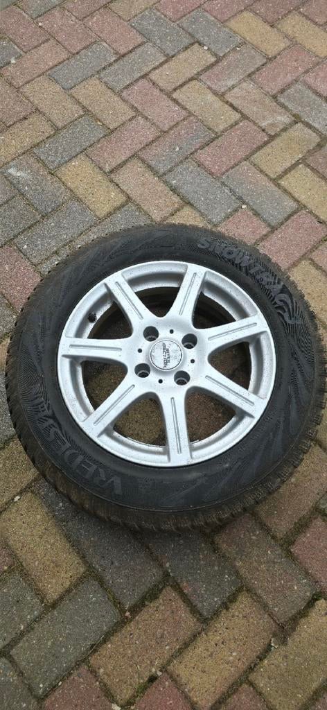 Vredestein winterbanden met velg Peugeot 2008 4x108, Auto-onderdelen, Banden en Velgen, Ophalen, Gebruikt, 16 inch, Banden en Velgen