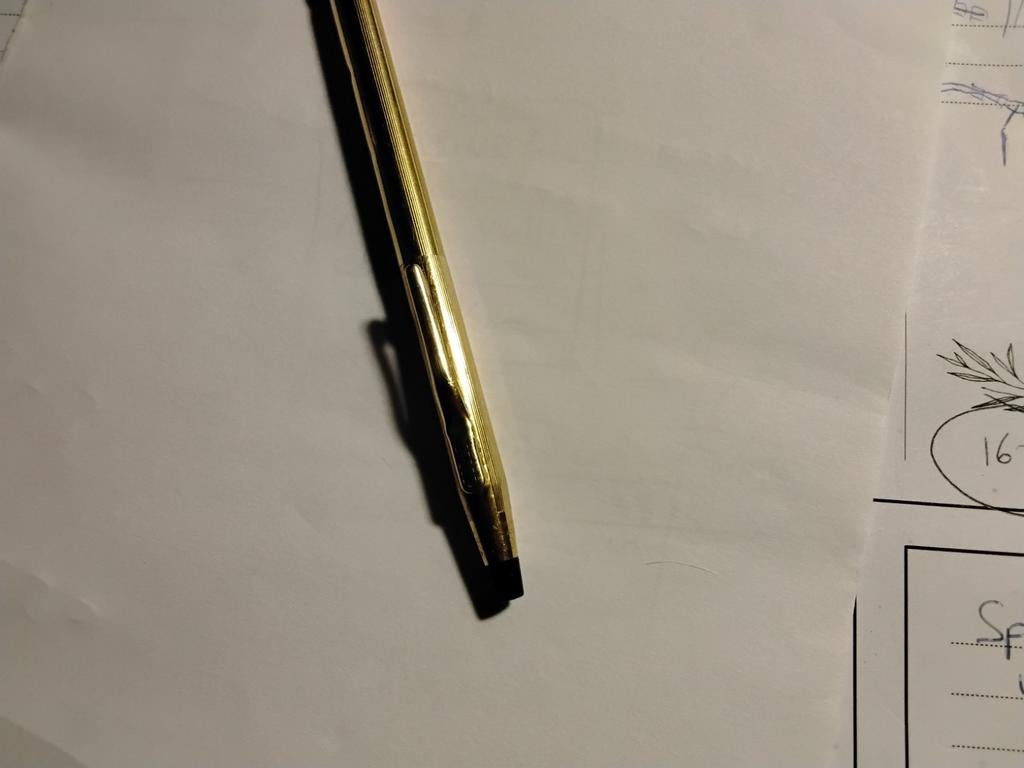Cross balpen, met deukjes en clip is niet meer super, Verzamelen, Ophalen of Verzenden, Gebruikt, Balpen, Overige merken