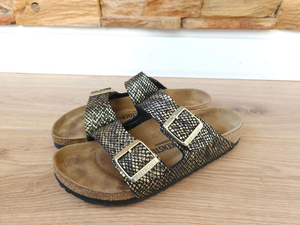 Birkenstock Arizona Shiny Python maat 38 sandalen slippers, Kleding | Dames, Schoenen, Zwart, Zo goed als nieuw, Birkenstock, Sandalen of Muiltjes