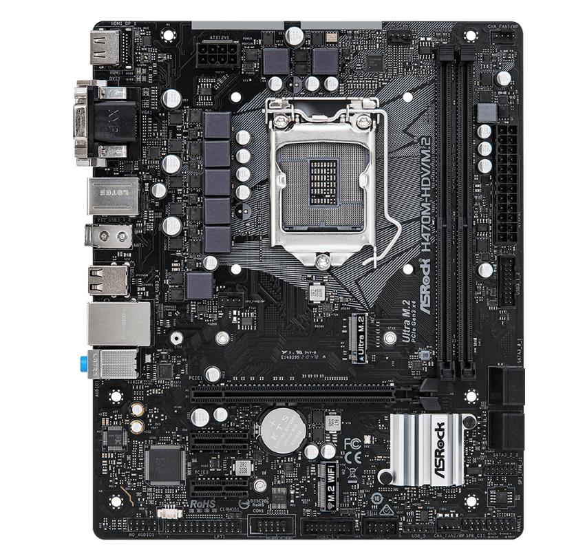 Asrock H470M-HDV/M.2 Socket 1200, DDR4, Socket 1200, Ophalen of Verzenden, Bijsterhuizen 1111 , Nijmegen Gelderland, NL