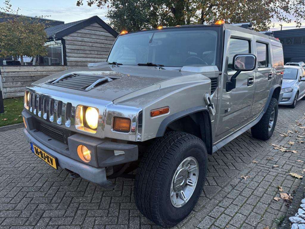 Hummer H2 6.0 V8 Grijs Kenteken Bedrijfsauto Youngtimer, Auto's, Automaat, 318 pk, Gebruikt, 8 cilinders