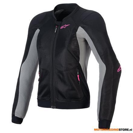 Alpinestars Stella Troop-Air Motorjas, Zwart-Grijs-Roze, Motoren, Kleding | Motorkleding, Ophalen of Verzenden, Nieuw met kaartje