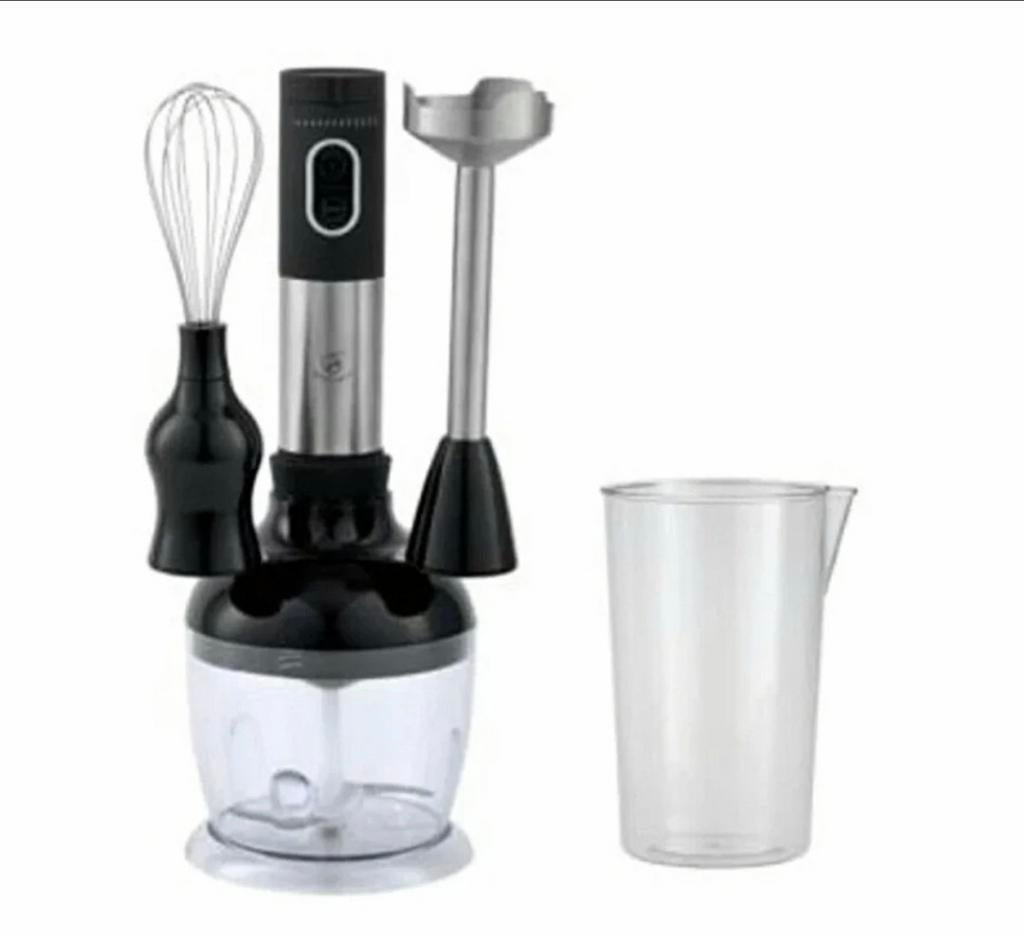 Handblender 3-in-1 RVS - 500W - Hakmolen, Klopper, Maatbeker, Onbekend, Nieuw, Ophalen of Verzenden, Onbekend