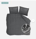 ZGAN grijs lits-jumeaxs dekbedovertrek vintage satin Walra, Dekbedovertrek, Tweepersoons, Ophalen of Verzenden, Zo goed als nieuw