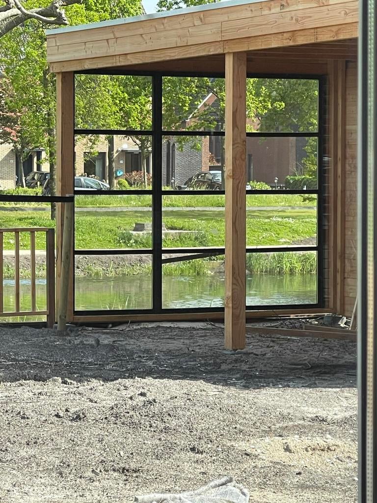 3 glazen platen voor pergola of overkapping, Ophalen, Gebruikt, 80 tot 120 cm, 160 cm of meer