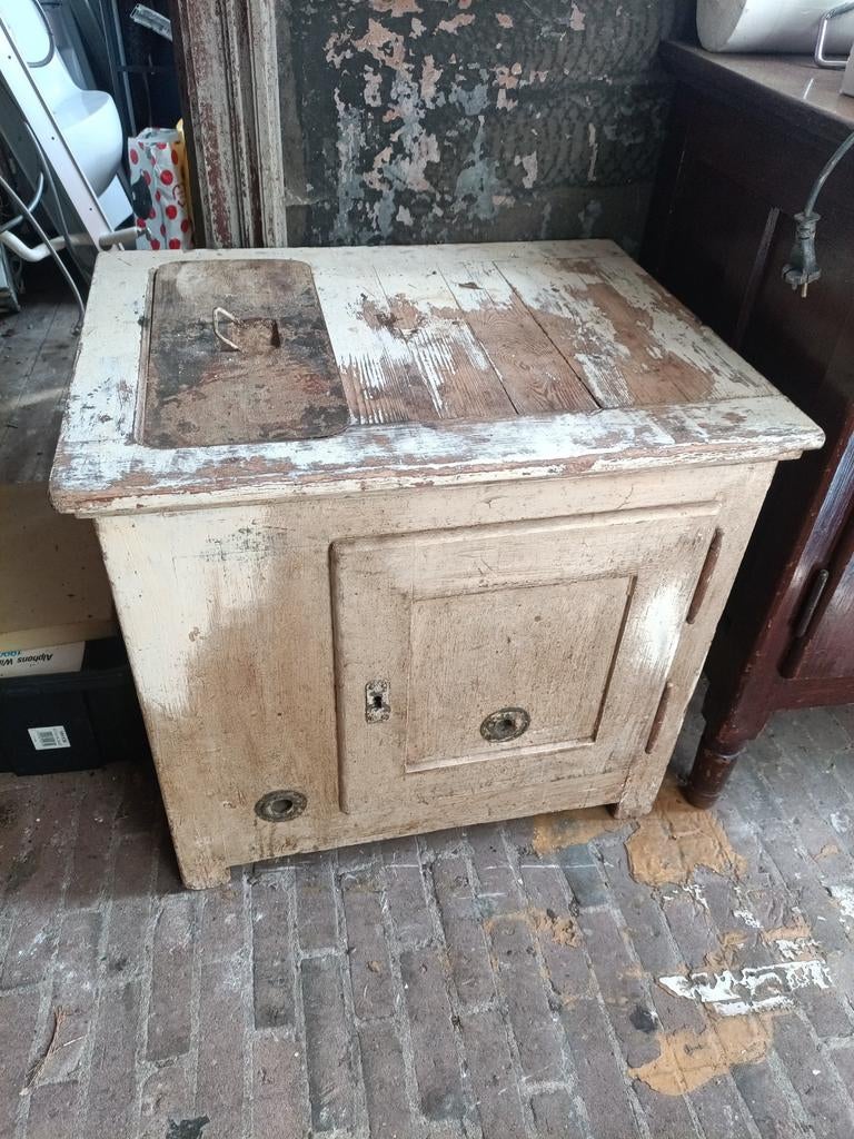 Antieke ijskast frigo, Ophalen of Verzenden