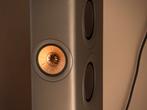 KEF LS60 Titanium Grey - ZGAN, compleet met dozen & garantie, Zo goed als nieuw, 120 watt of meer, Front, Rear of Stereo speakers