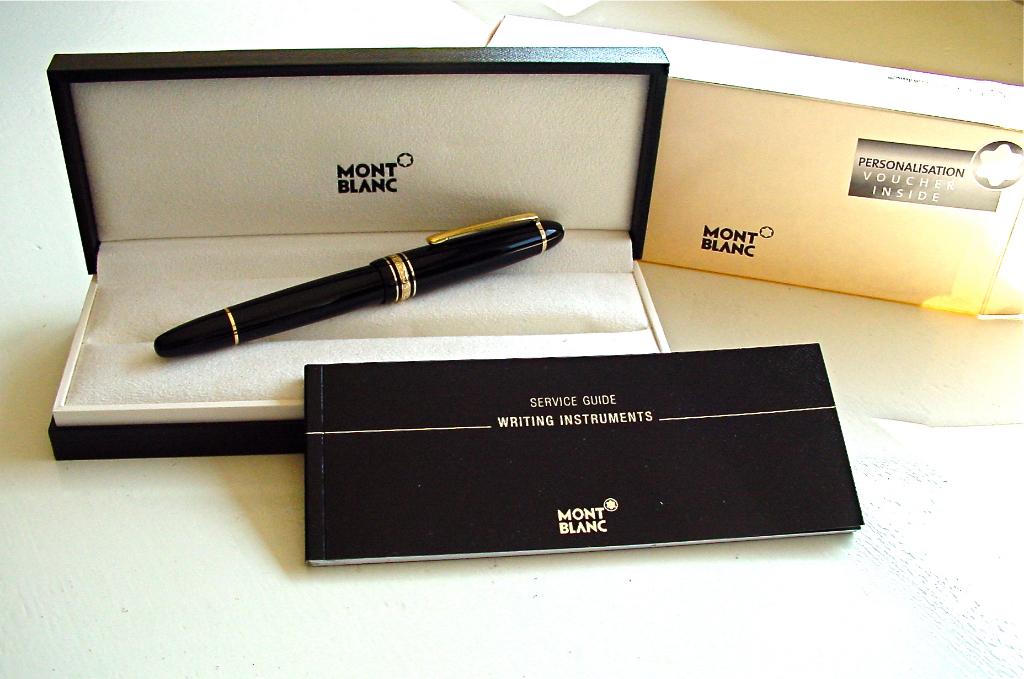 Montblanc Vulpen Meisterstück LeGrand 146 (gold line) (M), Ophalen of Verzenden, Zo goed als nieuw, Vulpen, Mont Blanc