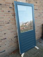 Buiten deur hardhout dubbel glas, Ophalen, Gebruikt, 80 tot 100 cm, Buitendeur