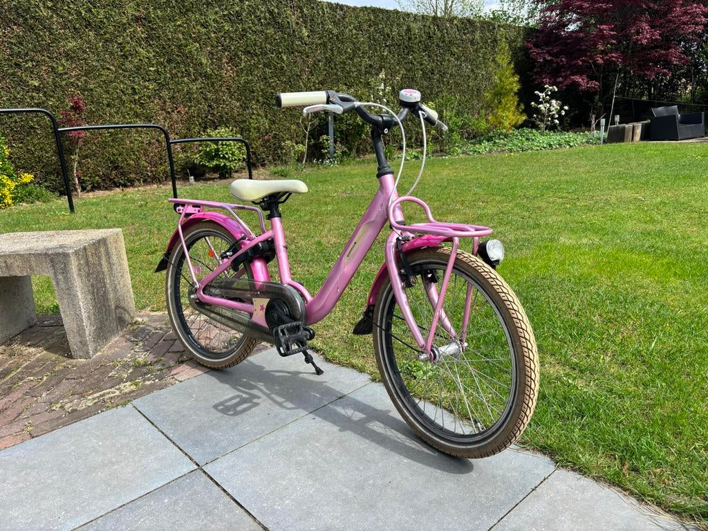 Batavus Meisjesfiets 20 inch - Roze, Ophalen, Gebruikt, 20 inch, Handrem