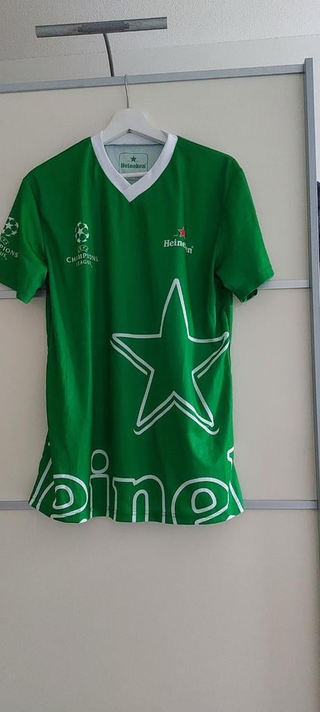 Heineken Champions League T-shirt groen, Kleding | Heren, Ophalen of Verzenden