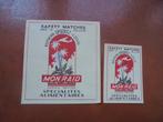 2 oude lucifermerken Raymond SPIERTZ in LIEGE / LUIK, Ophalen of Verzenden, Zo goed als nieuw, Luciferdoosjes of -merken