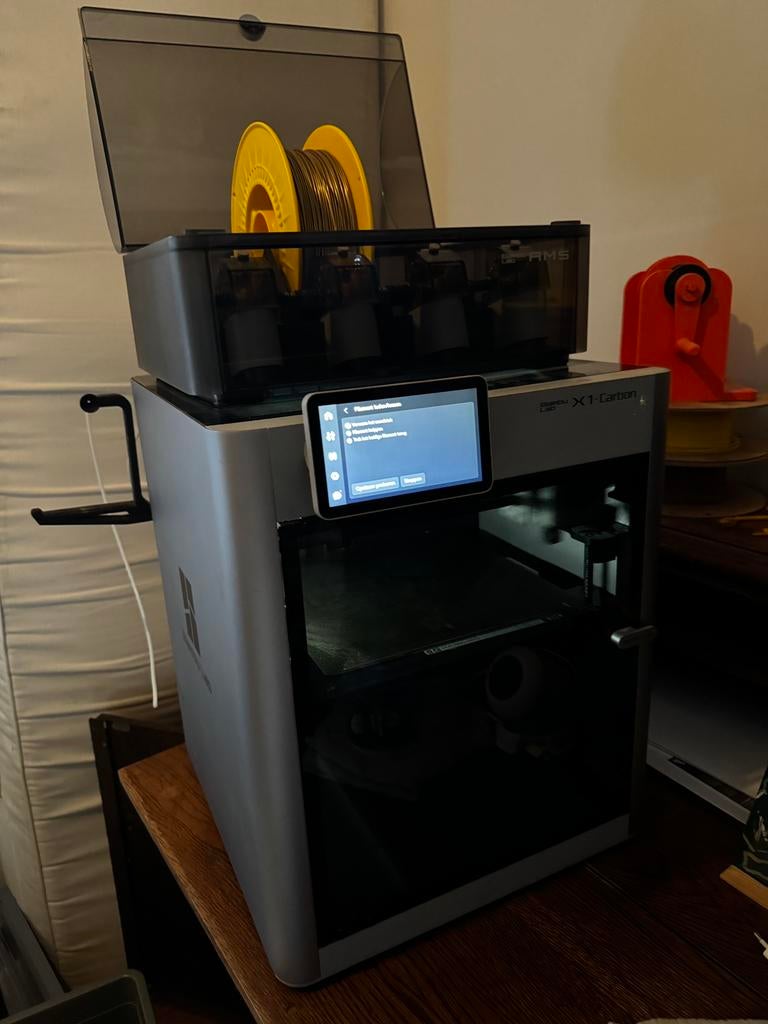 Bambulab X1c met reparaties, Computers en Software, 3D Printers, Gebruikt, Ingebouwde Wi-Fi, Ophalen of Verzenden, Filament