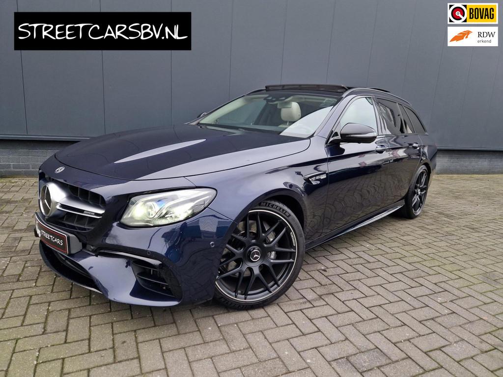 Mercedes-Benz E63 Estate AMG 4MATIC /Pano/Blue-eye/Akrapovic, Auto's, Mercedes-Benz, Automaat, 12 maanden, Gebruikt, Blauw