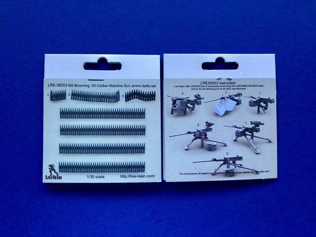 liveresin	LRE35053	M2 Browning .50 Caliber Ammo belt 1/35, Verzenden, Nieuw, 1:35 tot 1:50