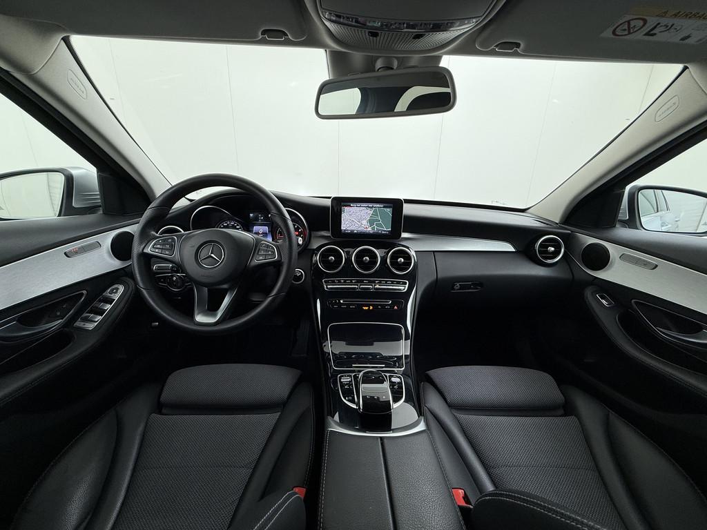 Mercedes-Benz C-Klasse Estate 180T AUT-9 157PK Premium Plus, Auto's, Mercedes-Benz, Automaat, Achterwielaandrijving, Leder en Stof