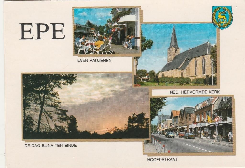 EPE Terras Avons Kerk Hoofdstraat, Verzamelen, Ansichtkaarten | Nederland, Gelopen, Gelderland, 1980 tot heden, Verzenden