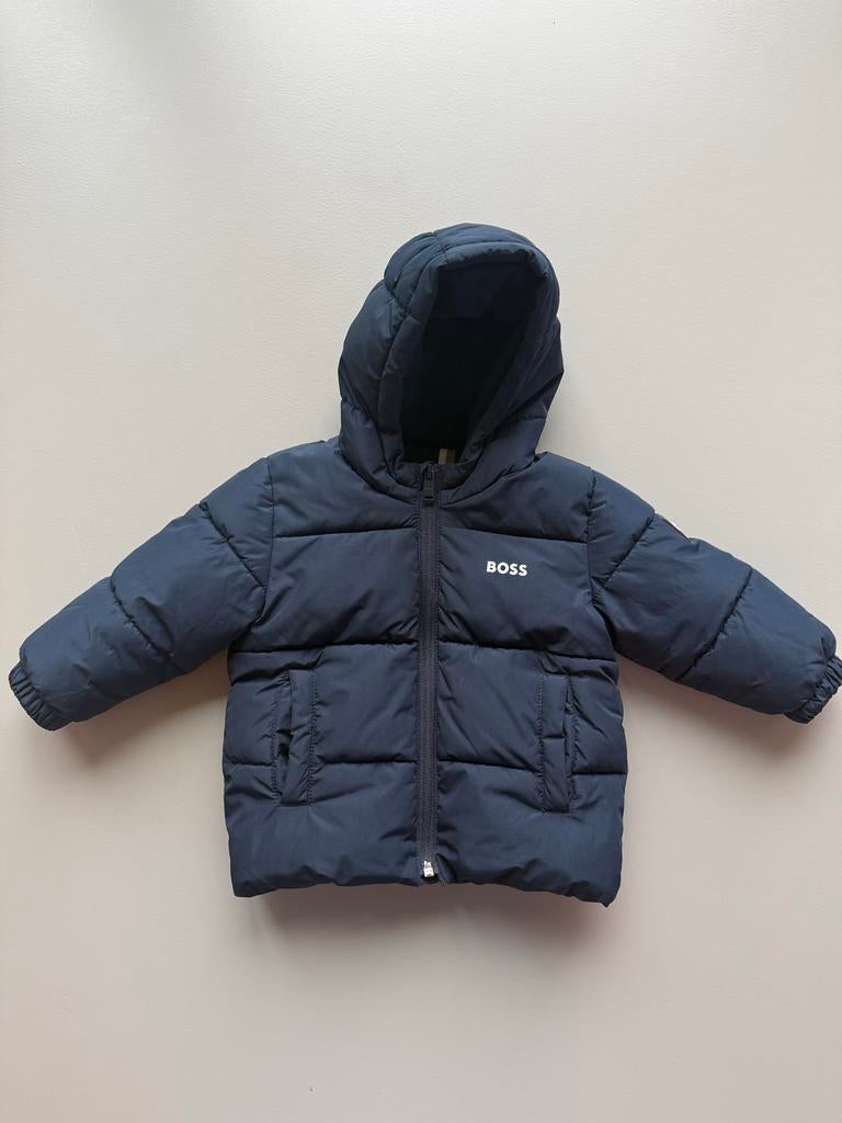 BOSS Puffer Jas - Marineblauw maat 74, Ophalen of Verzenden, Zo goed als nieuw, Jongetje of Meisje