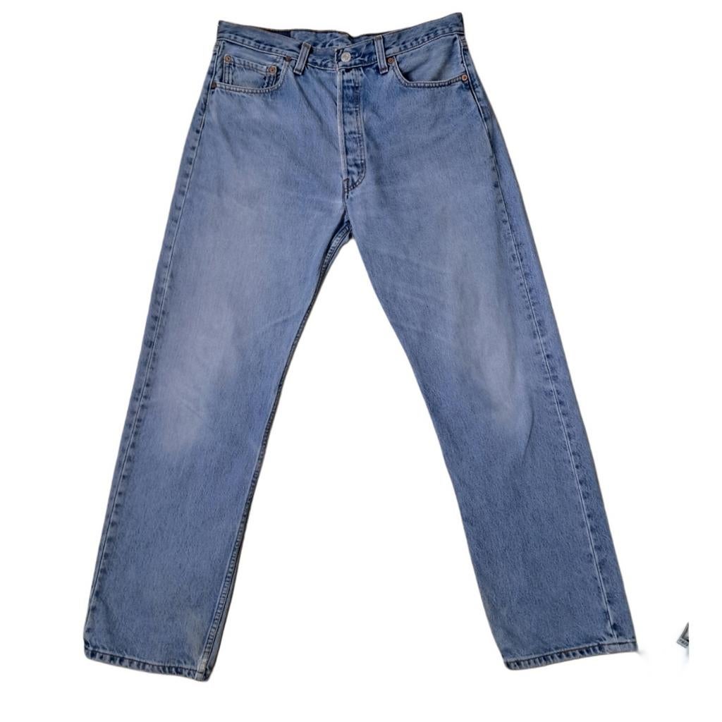 Vintage Levi's 501 Jeans - Perfecte 90s Fade! W34 L30/L EU50, Blauw, Ophalen of Verzenden, W33 - W34 (confectie 48/50), Gedragen