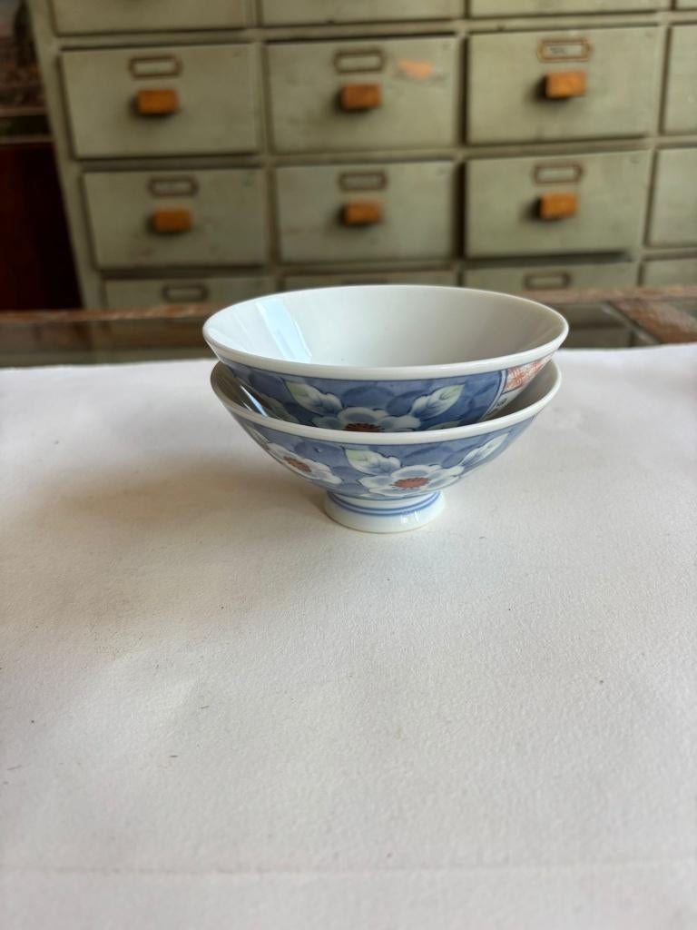 Paar Japanse Imari-porseleinen kommen – Arita, 19e eeuw, Antiek en Kunst, Antiek | Porselein, Ophalen of Verzenden