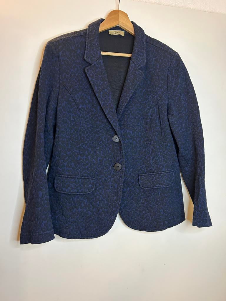 Dames panterprint blazer merk Gina maat 44, Kleding | Dames, Jasjes, Kostuums en Pakken, Zo goed als nieuw, Jasje, Maat 42/44 (L)