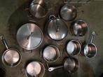 Partij potten en pannen, 17 stuks deels ex NL leger KL, Ophalen, Gebruikt, Aluminium, Koekenpan of Braadpan