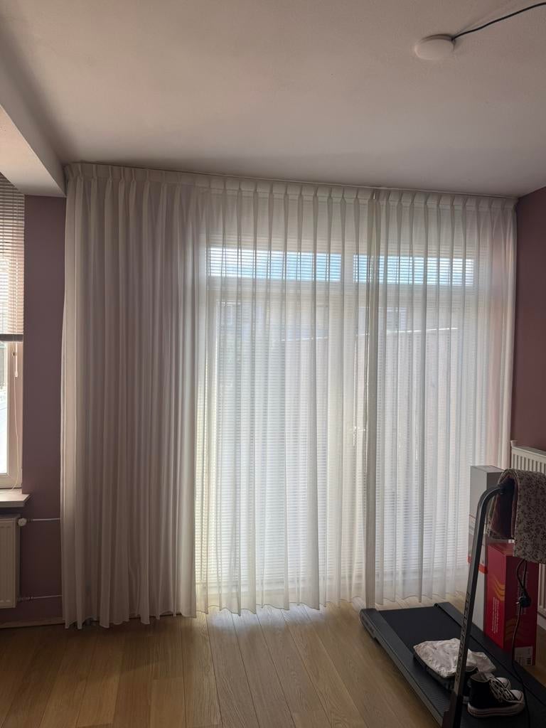 Transparante gordijnen Sunway, Ophalen, 200 cm of meer, Wit, Zo goed als nieuw