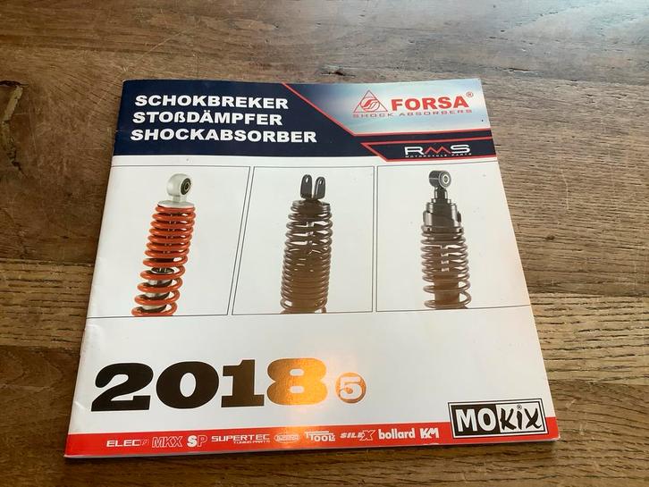 Forsa Schokbreker Catalogus 2018 - RMS Motorcycle Parts, Fietsen en Brommers, Handleidingen en Instructieboekjes, Zo goed als nieuw