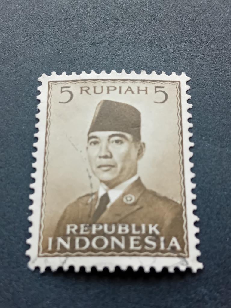 Postzegel Indonesië 5 Rupiah, Ophalen of Verzenden