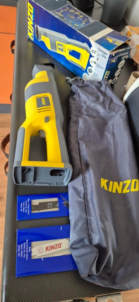 Kinzo reciprozaag met zaagbladen en opbergzak, Ophalen