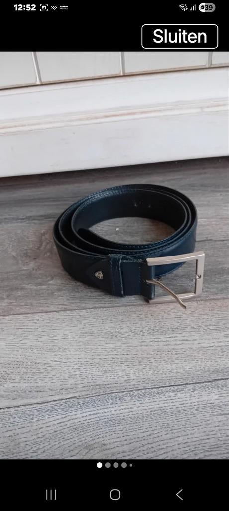 Henri Roseau riem., Kleding | Heren, Riemen en Ceinturen, Ophalen of Verzenden, Zwart, Echt leder