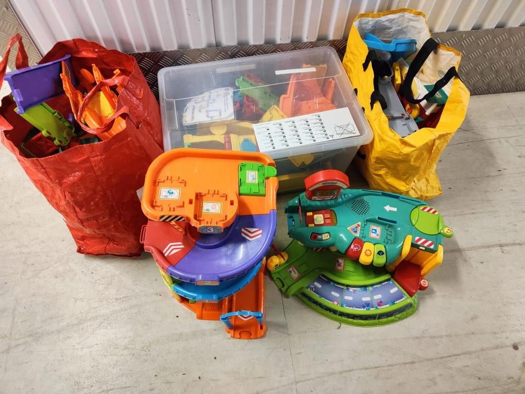 Grote Partij Toet Toet auto's banen en attributen!, Ophalen of Verzenden, Zo goed als nieuw