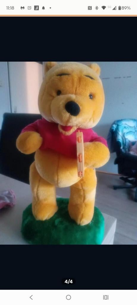 Winnie de Poeh knuffel met geluid, Ophalen, Gebruikt, Beer