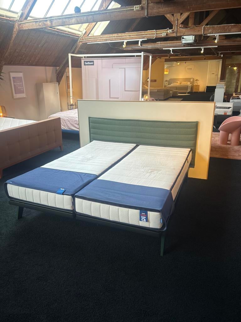 Auping Original bed 180 x 210 met twee matrassen, Gebruikt, 210 cm, Tweepersoons, Ophalen of Verzenden