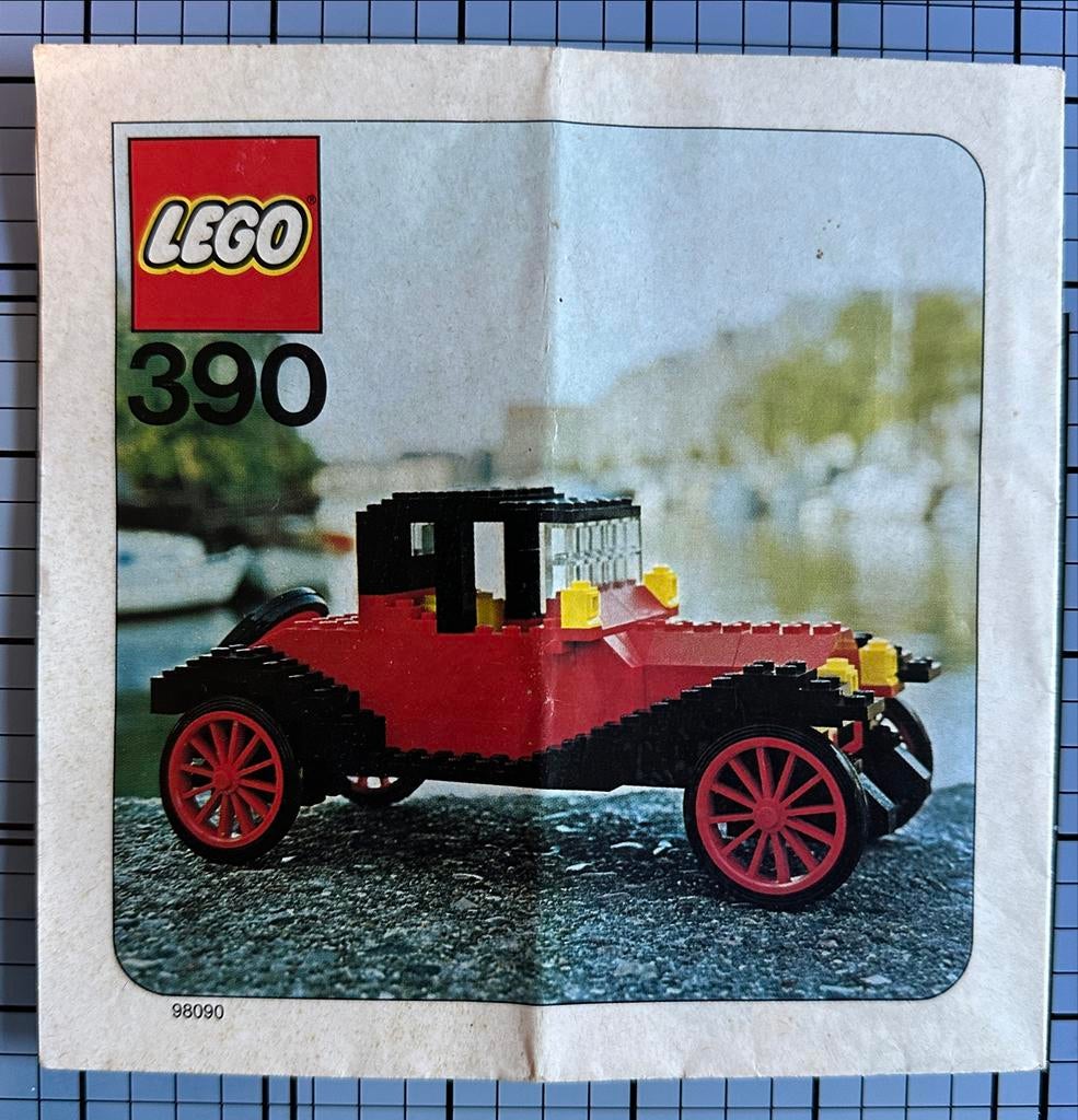 Lego 390 Cadillac - 1913 (uit 1975), Gebruikt, Overige thema's, Lego, Ophalen of Verzenden