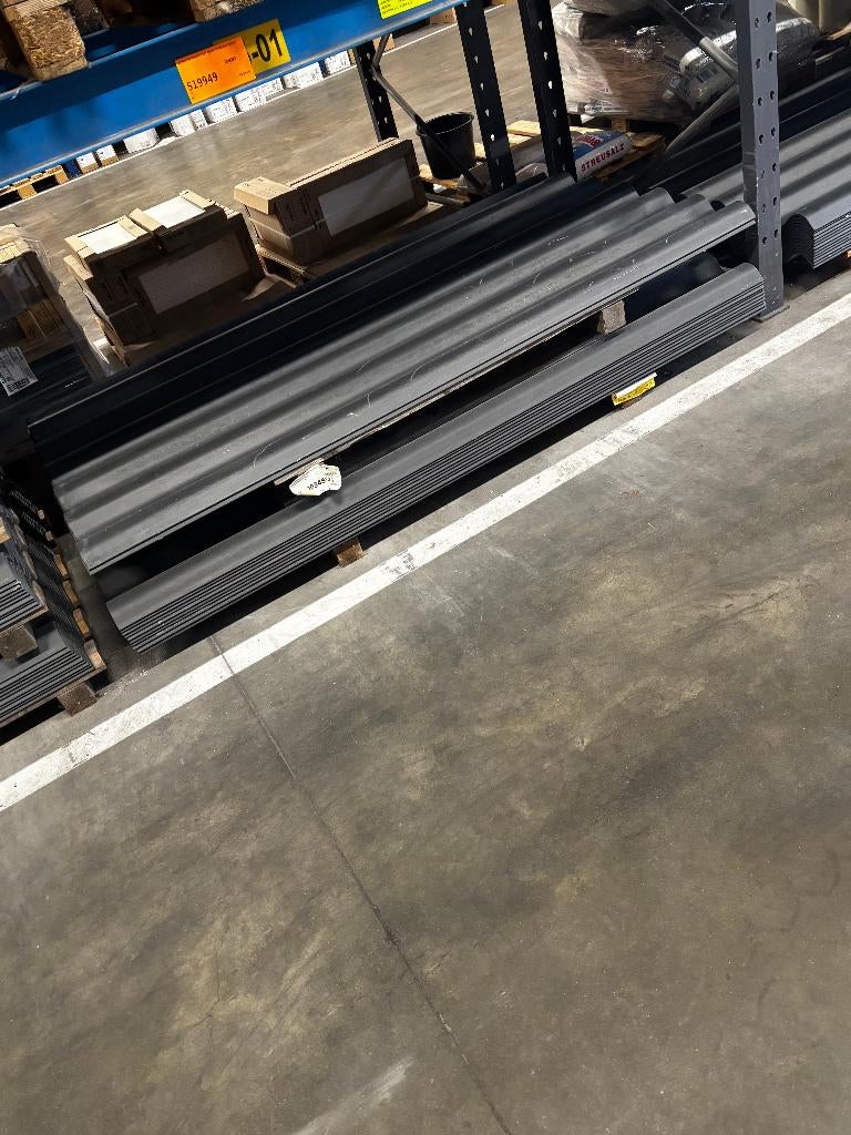 ECOLOR GOLFPLAAT NCG NR.76 153X110 CM  ZWART 153, Doe-het-zelf en Verbouw, Dakpannen en Dakbedekking, Ophalen, Kunststof, Zwart