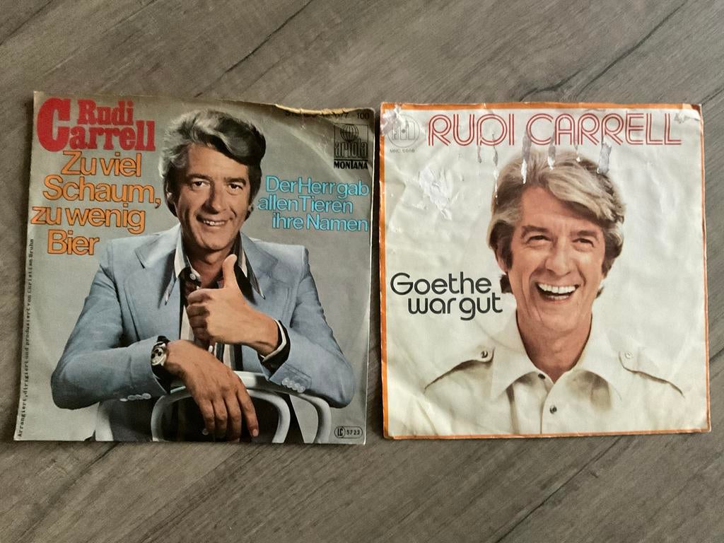 Rudi Carrell Singles: Zu viel Schaum & Goethe war gut, Cd's en Dvd's, Gebruikt, Overige genres, 7 inch, Single