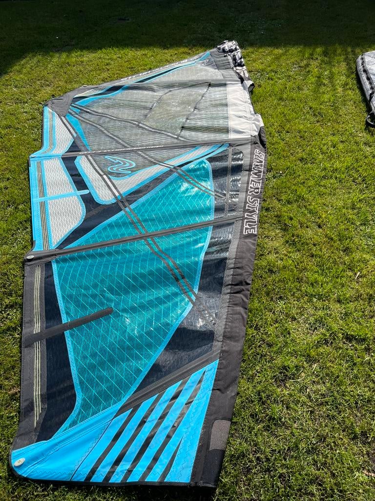 Simmerstyle 4.5 wave sail windsurfzeil, Watersport en Boten, Windsurfen, Ophalen, Met draagtas, Zo goed als nieuw, Minder dan 5 m²