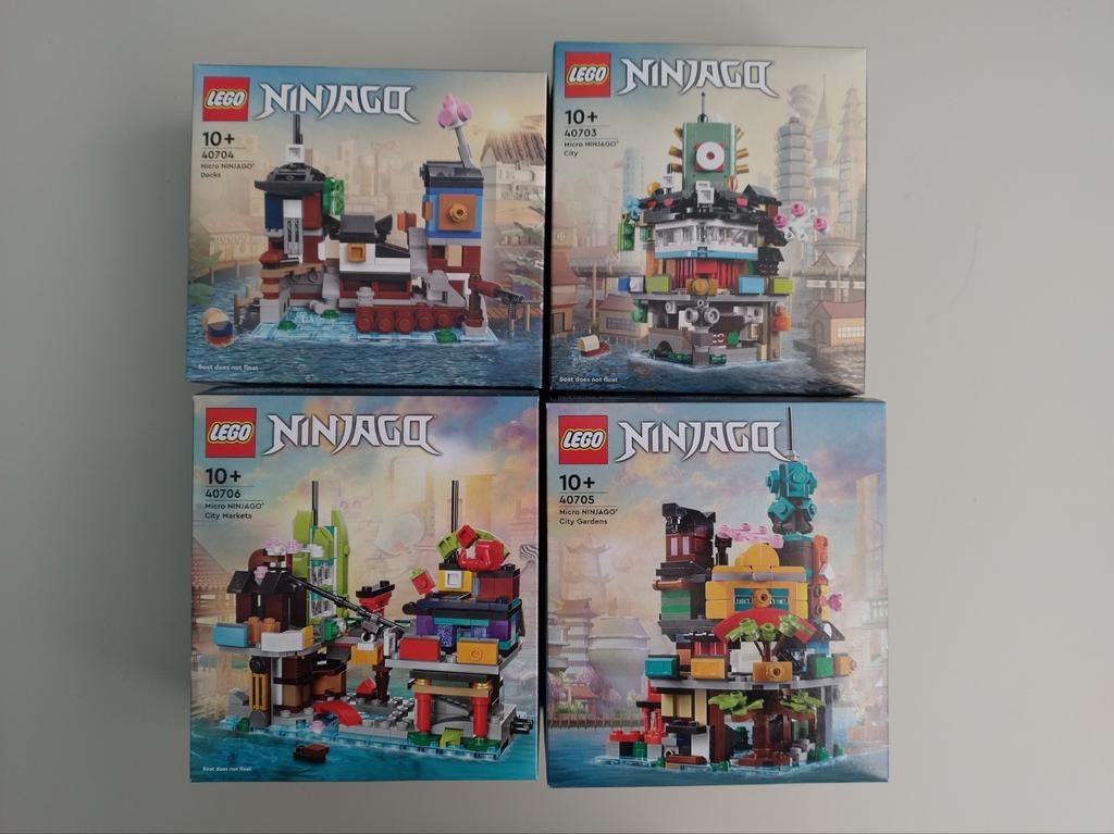 LEGO Ninjago Micro 40703, 40704, 40705, 40706 NIEUW, Lego, Nieuw, Ophalen of Verzenden, Compleet
