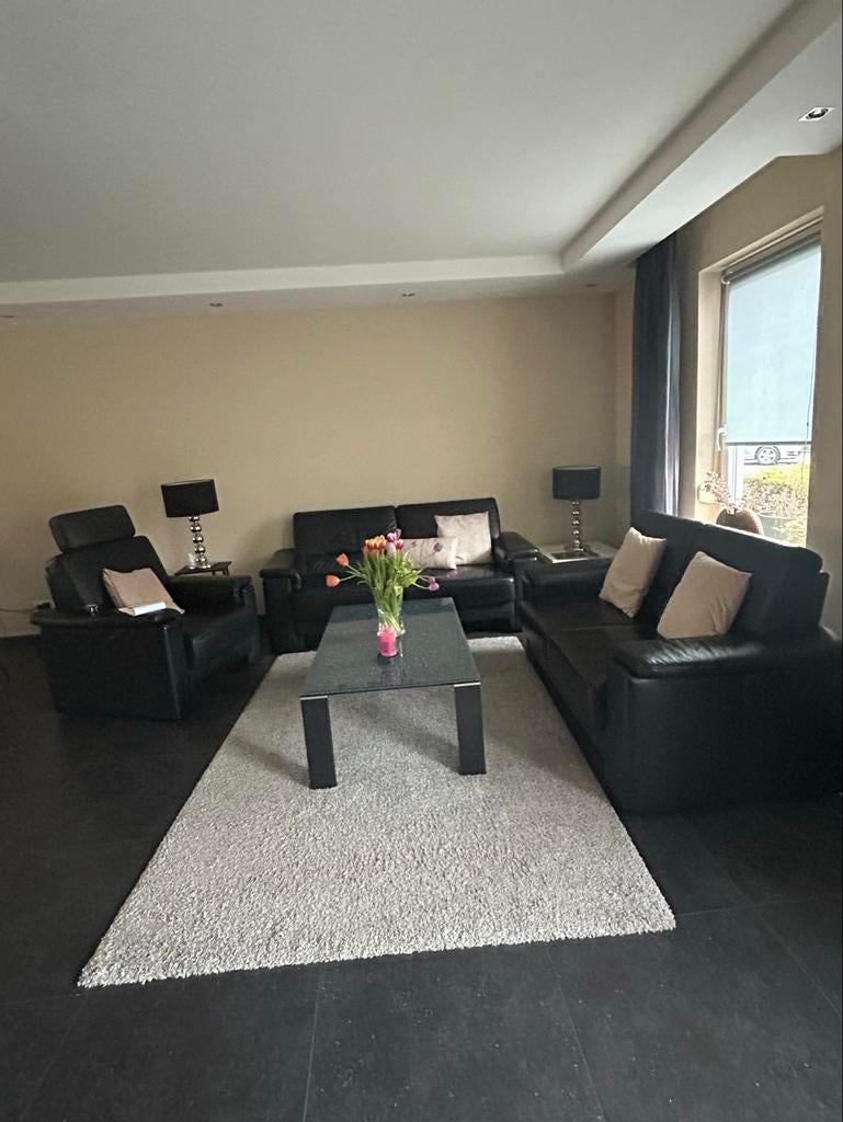 Leren bankstel merk Musterring (1-, 2- en 3-zits) - Z.G.A.N., Huis en Inrichting, Banken | Bankstellen, Ophalen, 150 tot 200 cm