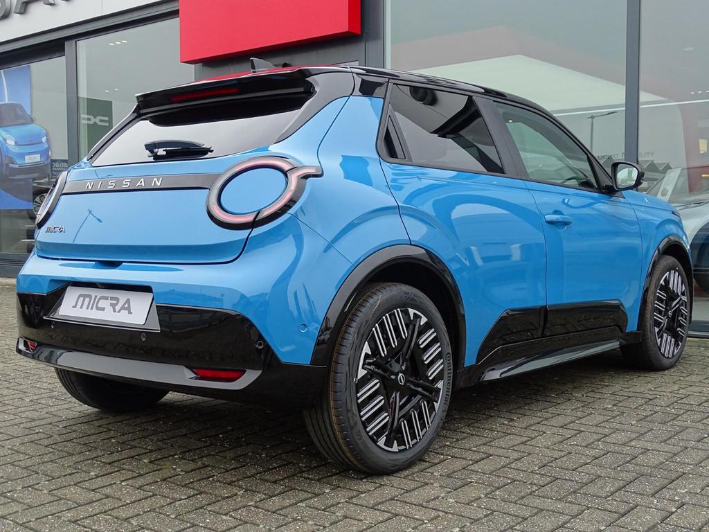 Nissan Micra ADVANCE 52 kWh Launch Edition APPLE CARPLAY & A, Auto's, Nissan, Stof, Huisgarantie, Blauw, 416 km