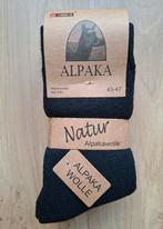 3 Paar Dunne Alpaka Wollen Sokken Maat 43-47 (Zwart), Kleding | Heren, Sokken en Kousen, Zwart, Ophalen of Verzenden, Alpaka, Nieuw