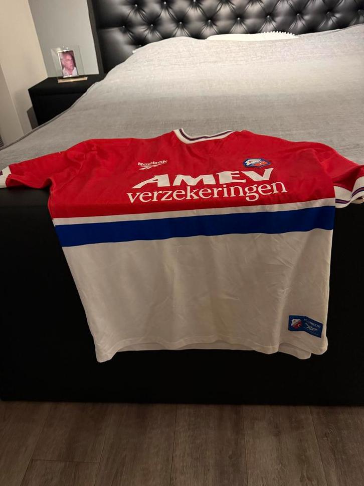 FC Utrecht Shirt - Reebok - AMEV Verzekeringen bieden va €50, Sport en Fitness, Voetbal, Gebruikt, Shirt, Ophalen