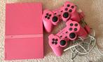 Sony PlayStation 2 Slim Pink Limited Edition, Met 2 controllers, Ophalen of Verzenden, Zo goed als nieuw, Roze