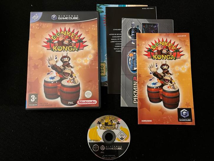Donkey Konga - Nintendo GameCube (PAL), Spelcomputers en Games, Games | Nintendo GameCube, Gebruikt, Muziek, 1 speler, Vanaf 3 jaar