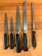 Zwilling Henckels messenset, zetstaal, messenblok, Ophalen of Verzenden, Gebruikt