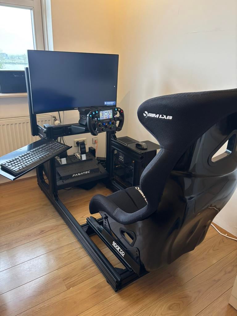 Complete race simulator moza/simlab incl pc, Spelcomputers en Games, Ophalen, Zo goed als nieuw