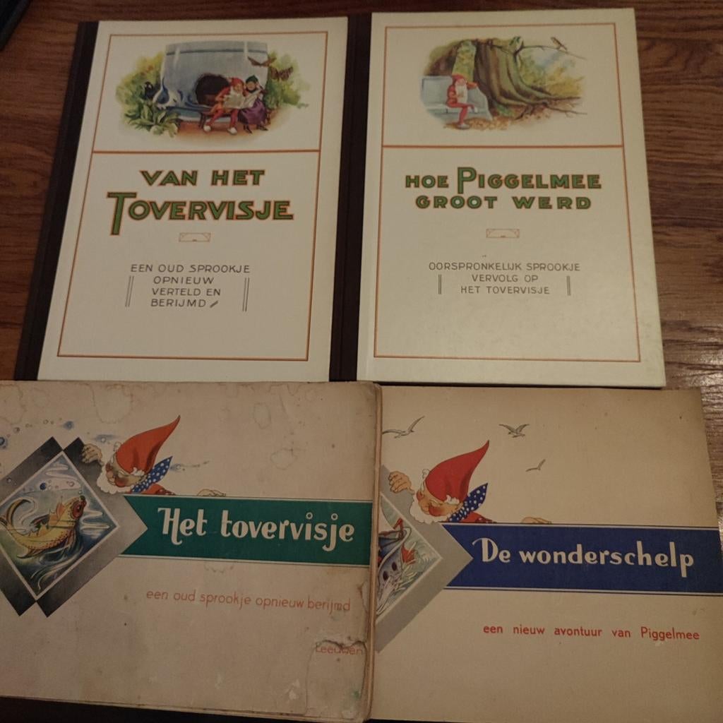 Vier oude sprookjesboeken Piggelmee, Boeken, Sprookjes en Fabels, Ophalen of Verzenden, Gelezen