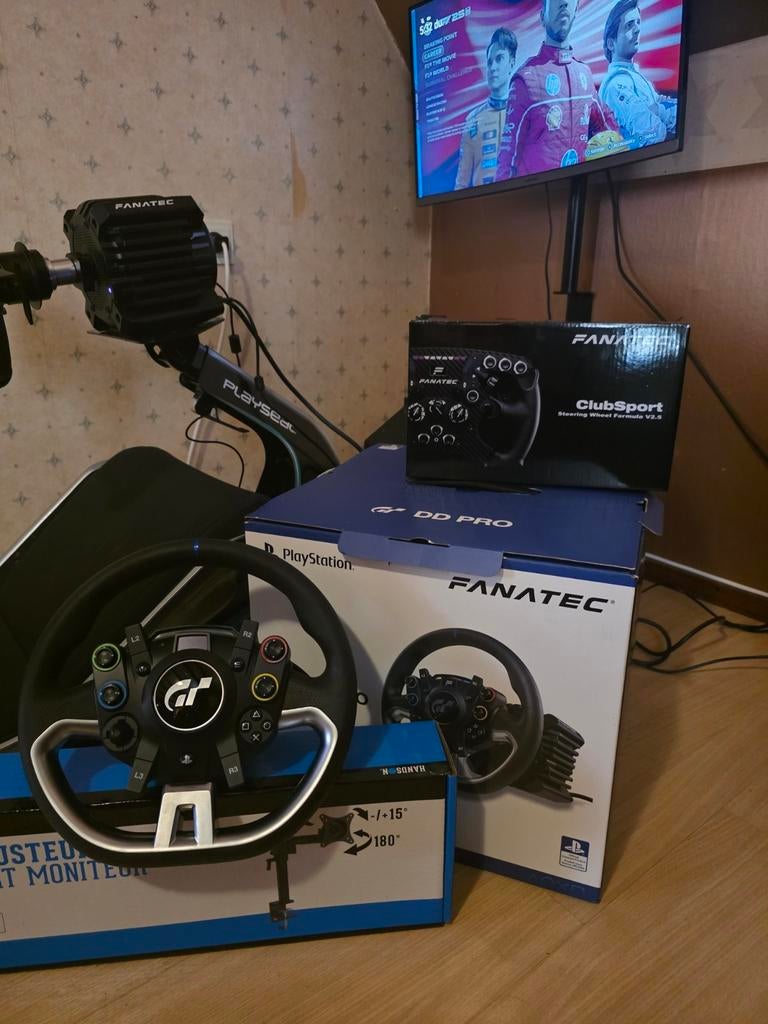 Complete SimRacing Set:Playseat F1 Mercedes + Fanatec dd pro, Ophalen, Zo goed als nieuw, Controller, Sony PlayStation