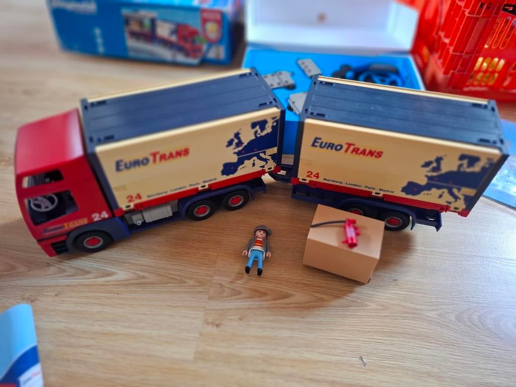 Playmobil Vrachtwagen Set: 4323 & 4320 (nieuw), Kinderen en Baby's, Speelgoed | Playmobil, Ophalen of Verzenden, Gebruikt, Complete set